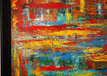 Large Abstract Oil On Board