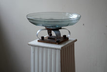 Art Deco Glass And Aluminium Center Piece Bowl