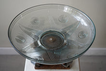 Art Deco Glass And Aluminium Center Piece Bowl
