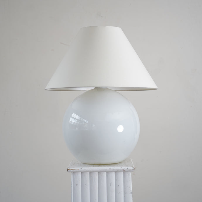 On hold- French Glass Table Lamp Jacques Adnet Style