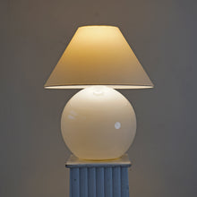 On hold- French Glass Table Lamp Jacques Adnet Style