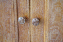 1930s Heals Limed Oak Tallboy Cupboard
