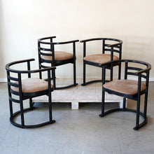 4 Dining Chairs Produced By Habitat 1980s, Style of Josef Hoffmann