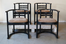 4 Dining Chairs Produced By Habitat 1980s, Style of Josef Hoffmann