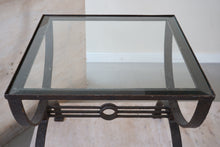French Brutalist Metal Coffee Table