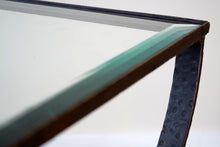 French Brutalist Metal Coffee Table