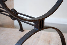 French Brutalist Metal Coffee Table