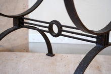 French Brutalist Metal Coffee Table