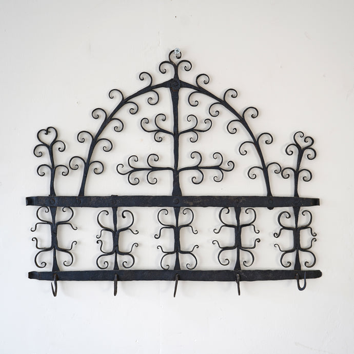 17th Century Spanish Scrollwork Iron Rack