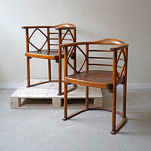 Pair Of Josef Hoffmann “Fledermaus” Chairs (c. 1905) J&J Kohn