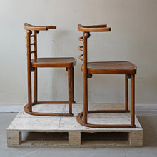 Pair Of Josef Hoffmann “Fledermaus” Chairs Mod 728 (c. 1905) J&J Kohn