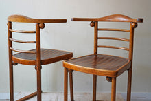 Pair Of Josef Hoffmann “Fledermaus” Chairs Mod 728 (c. 1905) J&J Kohn
