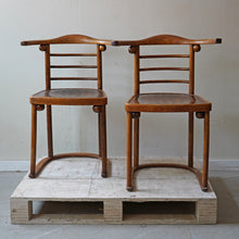 Pair Of Josef Hoffmann “Fledermaus” Chairs Mod 728 (c. 1905) J&J Kohn