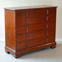 Large Oak Art Deco Chest Of Drawers
