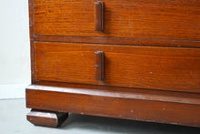 Large Oak Art Deco Chest Of Drawers