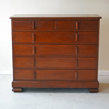 Large Oak Art Deco Chest Of Drawers