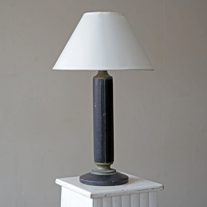French Leather Wrapped Table Lamp