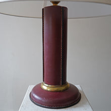 French Leather Table Lamp