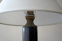 French Leather Wrapped Table Lamp