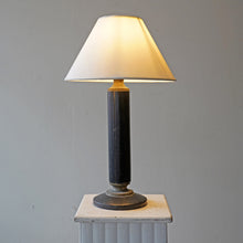 French Leather Wrapped Table Lamp