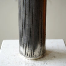 Brutalist Style Metal Vase Signed