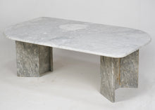 1970s Grey Marble Coffee Table
