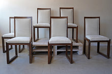 Set Of Six Macassar Ebony Deco Chairs By Cooke's