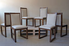 Set Of Six Macassar Ebony Deco Chairs By Cooke's
