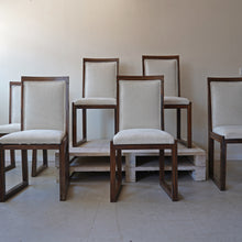 Set Of Six Macassar Ebony Deco Chairs By Cooke's