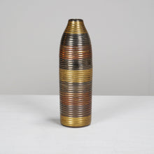 Mixed Metal Cylindrical Vase