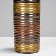 Mixed Metal Cylindrical Vase