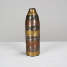 Mixed Metal Cylindrical Vase