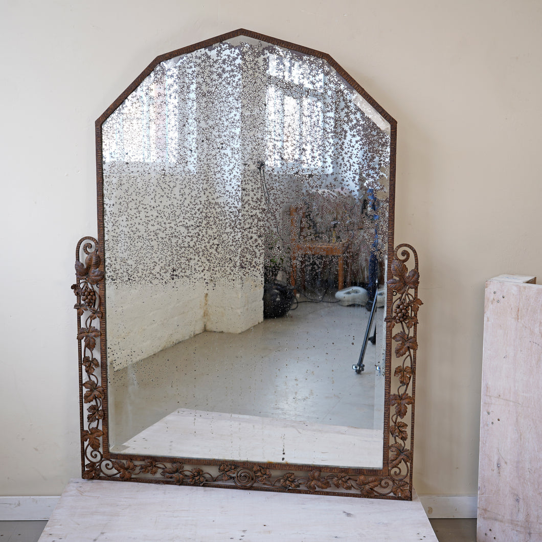 Art Deco French Floral Mirror