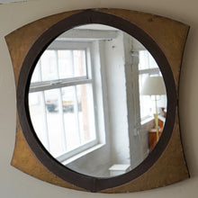 Large Iron And Brass Mirror