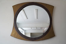 Large Iron And Brass Mirror
