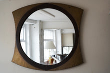 Large Iron And Brass Mirror