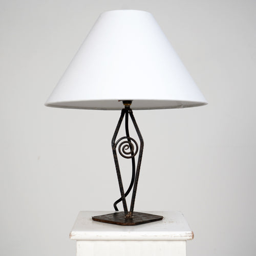 French Iron Table Lamp