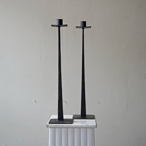 Hand Forged Iron Candle Sticks