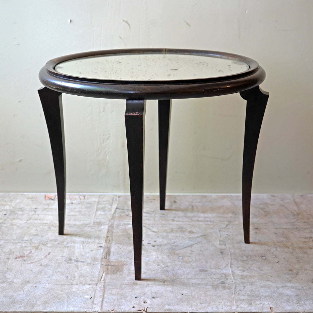 Italian Mirrored Side Table
