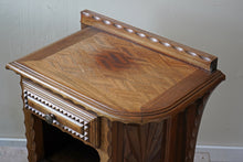 French Chip Carved Bedside Tables