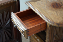 French Chip Carved Bedside Tables