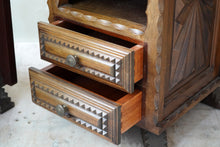 French Chip Carved Bedside Tables