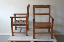 Pair Of French Oak Armchairs