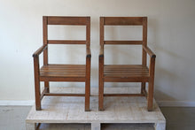 Pair Of French Oak Armchairs