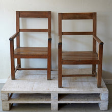 Pair Of French Oak Armchairs