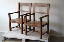 Pair Of French Oak Armchairs