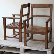 Pair Of French Oak Armchairs