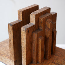 Art Deco Oak Bookends