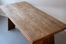 Arts and Crafts Style Trestle Dining Table