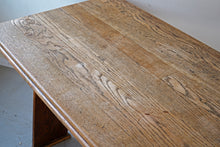 Arts and Crafts Style Trestle Dining Table